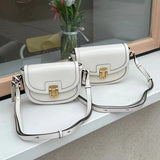 THEMEISLES South Korea JoyG Bag  New Saddle Bag Women's Fashion Retro Cattle Leather Bag Korean Suxi Same Style Women Bag