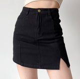 themeisles - New Look Split Denim Skirt