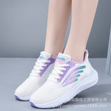 Spring and Autumn Women's Sports Shoes Soft Bottom Travel Shoes Mother's Shoes Non-Slip Wear-Resistant and Lightweight Comfortable Walking Shoes