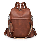 2025 Classic popular women's backpack New new retro casual backpack multi-functional large-capacity shoulder messenger bag