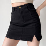 themeisles - New Look Split Denim Skirt