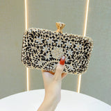 THEMEISLES 2025New New diamond-encrusted dinner bag 2025 women's banquet clutch bag Celebrity versatile dress rhinestone bag