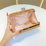 THEMEISLES 2025New New diamond-encrusted dinner bag 2025 women's banquet clutch bag Celebrity versatile dress rhinestone bag