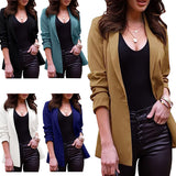 THEMEISLES 2023  Women's Casual Blazer Long Sleeve Oversized Front Flap Business Lapel Button Office Jacket