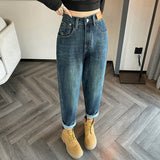 New and Good Sale on the 13 Th Line 2023 Autumn New Women's Younger Fashion Harem Jeans All-Matching Slimming Daddy Pants