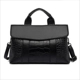 women's handbag fashion embossed Boston bag large-capacity work commuter bag women can cross-shoulder