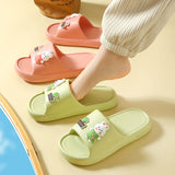 THEMEISLES Women's Summer Eva Slip-on Slippers Home Couple Slippers Non-Slip Indoor Bathroom Bath Sandals Men's Wholesale