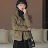 Hot casual winter fashion explosion short small light bread jacket stand-up collar duck down warm down jacket women