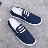 themeisles Factory Supply Slip-on Canvas Shoes Flat All-Match Pure White Cloth Shoes Female Nurse Lazy Shoes Casual Students' Shoes