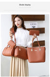 THEMEISLES Autumn New Women's Bags Fashion Large Capacity Handbag Single Bag Crossbody Bag Six-Piece Clutch Bag Mother Bag