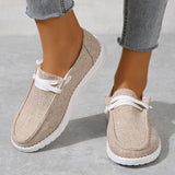 themeisles Spring and Summer New Women's Lightweight Comfortable Canvas Shoes Cloth Cover Breathable Flat Shoes Women's   Hot