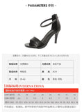 THEMEISLES Plus Size High Heel Sandals for Women  Summer New European and American Fashion Stiletto Back Zipper Peep Toe Sandals for Women Wholesale