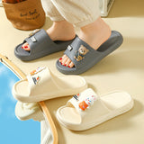 THEMEISLES Women's Summer Eva Slip-on Slippers Home Couple Slippers Non-Slip Indoor Bathroom Bath Sandals Men's Wholesale