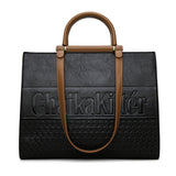 Handbag  large-capacity tote bag New women's commuter bag Fashion temperament Embossed women's bag can be one shoulder