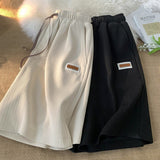 themeisles Ice Silk Shorts Women's Summer Outdoor Casual Sports Pants High Waist Loose All-Matching Wide Leg Pajama Pants Middle Pants Wholesale