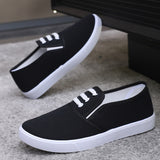 themeisles Factory Supply Slip-on Canvas Shoes Flat All-Match Pure White Cloth Shoes Female Nurse Lazy Shoes Casual Students' Shoes