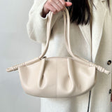 Shoulder bag  new pleated women's bag high-end Korean version fashion cloud bag women's texture commuter messenger bag