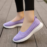 themeisles Summer New Women's Shoes Mesh Breathable Flat Mom Shoes Non-Slip Wear-Resistant Walking Shoes Women's Driving Shoes Mesh Shoes