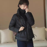 Hot casual winter fashion explosion short small light bread jacket stand-up collar duck down warm down jacket women