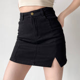 themeisles - New Look Split Denim Skirt