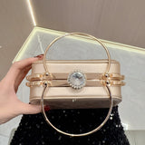 THEMEISLES 2025 New New Popular trade diamond-encrusted clutch bag women's clutch bag celebrity banquet handbag shoulder messenger dinner bag