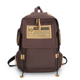 Canvas Backpack Large Capacity Travel Computer Men's Backpack Couple College Style Female High School and College Student Schoolbag