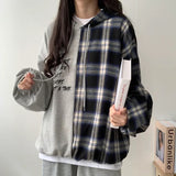 THEMEISLES Korean version splicing sweater women's spring, autumn and winter thin large size design sense fleece clothes oversize2023 new