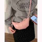 THEMEISLES 2025 Korean niche croissant bag summer new women's high-end sense casual simple messenger dumpling bag commuter armpit bag