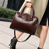 Handbag bag women's texture soft leather women's bag new fashion trend large capacity New women's bag can be shoulder messenger bag