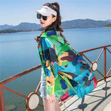 themeisles Female Summer New Camouflage Thin Sun Protection Clothing Women Short Anti-Ultraviolet Korean Sun Protection Clothing