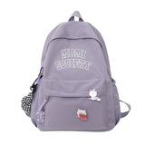 Back to school  Fashion Simple Letter Women Backpack Girl Boy Laptop Rucksack Student Lovers School Bag Femal Shoulder Travel Mochila