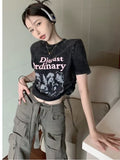 themeisles trousers summer popular light-colored women's new temperament trend wide-leg pants Japanese fashion zipper jeans