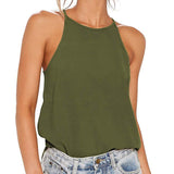 themeisles Women Tank And Camis Ladies Halter Neck Top Summer Sexy O Neck Sleeveless Tops Vest Female OL T-shirts Women Pulovers