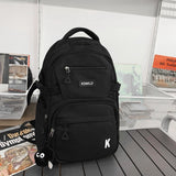 BACK TO SCHOOL   Fashion Teenager Waterproof Bookbag for High School Girls Boys School Bag Nylon Black Backpack Women Laptop Mochila