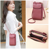 themeisles  Fashion Women Small Handbags Crossbody Bags Mini PU Leather Shoulder Messenger Bag For GirlBolsas Ladies Phone Purse Zipper Flap