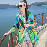 themeisles Female Summer New Camouflage Thin Sun Protection Clothing Women Short Anti-Ultraviolet Korean Sun Protection Clothing