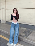 themeisles Autumn New Products Jeans Women Clothes For Teenagers Y2k Aesthetic Clothing Vintage Harajuku Women's Slacks Fashion Baggy Pants