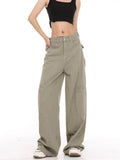 themeisles Genuine Spring And Autumn Jeans Fashionable, Relaxed, Loose, Slim, Versatile Wide Leg Pants For Women's Jeans