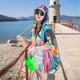 themeisles Female Summer New Camouflage Thin Sun Protection Clothing Women Short Anti-Ultraviolet Korean Sun Protection Clothing