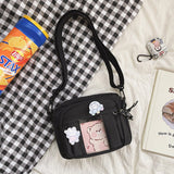 themeisles  Japanese Kawaii Crossbody Bags For Women Purses and Handbags Transparent Pocket Itabag Small JK Bag Bolsa Feminina Shoulder Bag