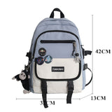 BACK TO SCHOOL  Fashion Men Mochila Black Laptop Backpack Girls Canvas Bagpack High Capacity Teenage Student Schoolbag  Women Travel Bag