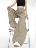 themeisles Genuine Spring And Autumn Jeans Fashionable, Relaxed, Loose, Slim, Versatile Wide Leg Pants For Women's Jeans