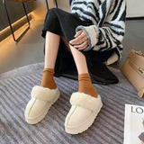 themeisles Snow Boots Slippers Women Soft Women Shoes Waterproof Boots Ladies New Ankle Boots Flat  Winter Shoes Women