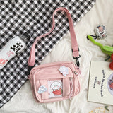 themeisles  Japanese Kawaii Crossbody Bags For Women Purses and Handbags Transparent Pocket Itabag Small JK Bag Bolsa Feminina Shoulder Bag