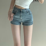 themeisles Leisure, Lazy, Popular Temperament, Fashion Trend, New Summer Hong Kong Style Jeans, Shorts, And Handsome Women