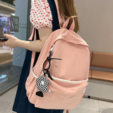 Back to school  Fashion Women Mochila Travel Shoulder Bag Girls Cute Bookbag Laptop Rucksack for Schoolbag Teen Backpack Student Solid