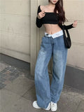 themeisles Autumn New Products Jeans Women Clothes For Teenagers Y2k Aesthetic Clothing Vintage Harajuku Women's Slacks Fashion Baggy Pants