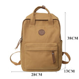 BACK TO SCHOOL    Fashion Teens Bookbag Canvas Mochila for Girls Boys Black Schoolbag Backpack Women Travel Bag College Solid Rucksack