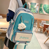 Back to school  Girls High-capacity Schoolbag High School Fashion Waterproof Backpack Women Cute Travel Mochila Nylon Laptop Rucksack