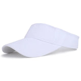 themeisles Summer Sun Hats Men Women Cotton Adjustable Visor UV Protection Top Empty Solid Sport Tennis Golf Running Sunscreen Baseball Cap